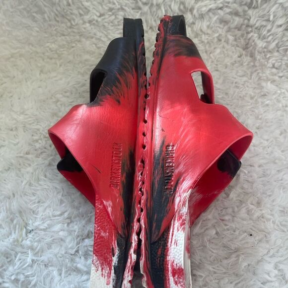 BIRKENSTOCK ARIZONA EVA REGULAR FIT SANDALS MENS - SIZE 11 - RED BLACK &WHITE - Picture 6 of 9